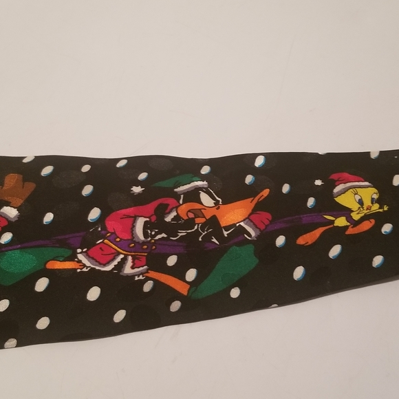 Looney Tunes Lot of 2 Neck Ties Vintage Christmas - Picture 7 of 8